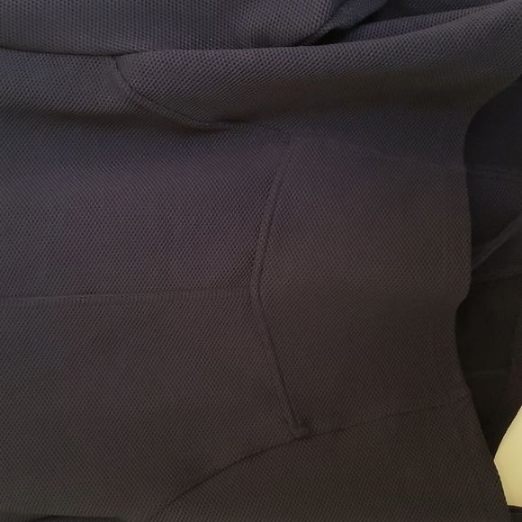 Torrid Women's Scuba Textured Woven Navy Moto Jacket - Size 2 - Picture 6 of 12